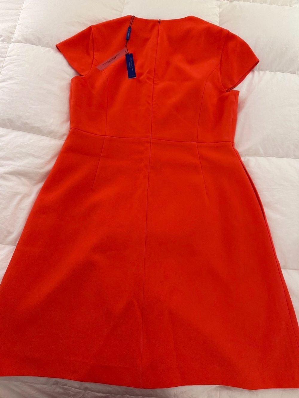 Elie Tahari Short Sleeve Dart Fit & Flare Dress, Size 14 - Picture 4 of 7